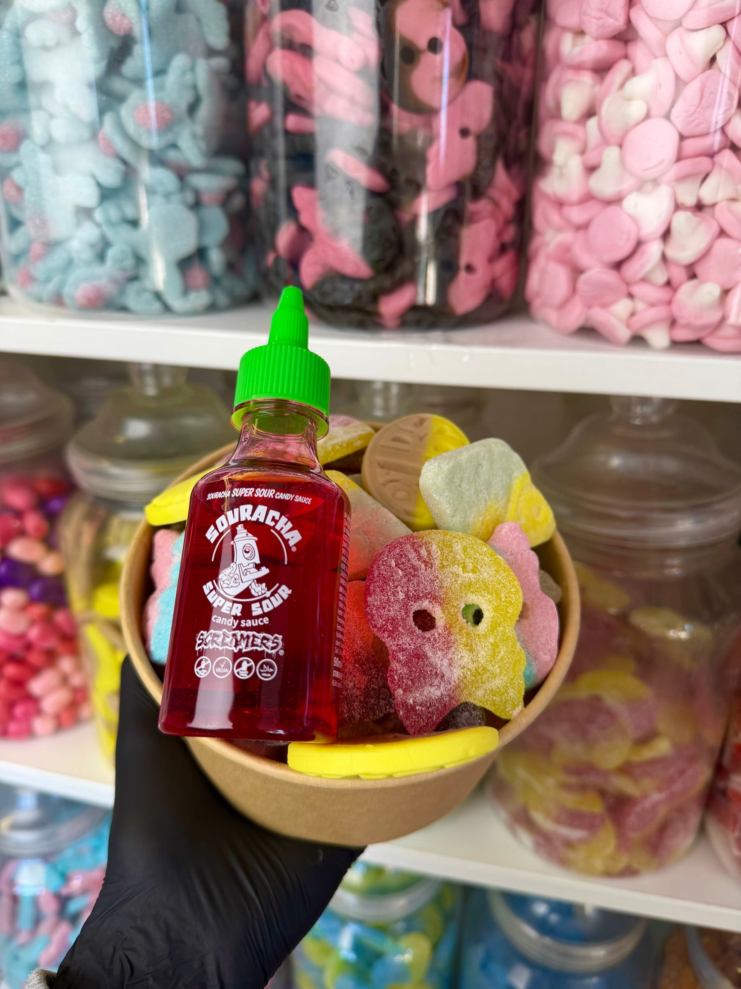 CANDY SALAD BOWL - INCLUDES 1 SAUCE BOTTLE