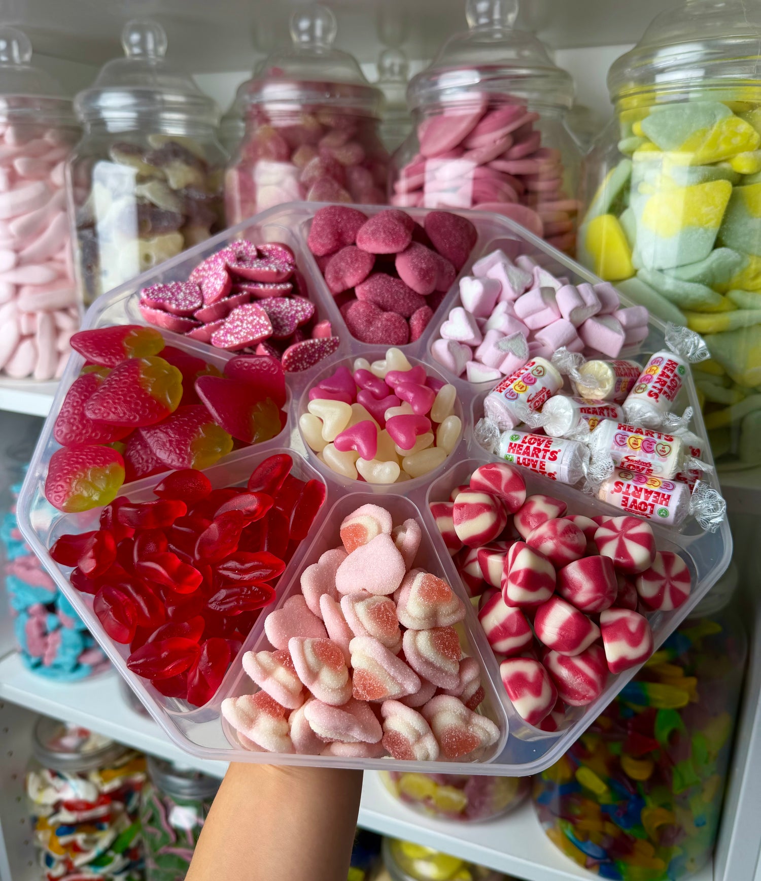 VALENTINES DAY SWEET PLATTER - 9 SECTIONS