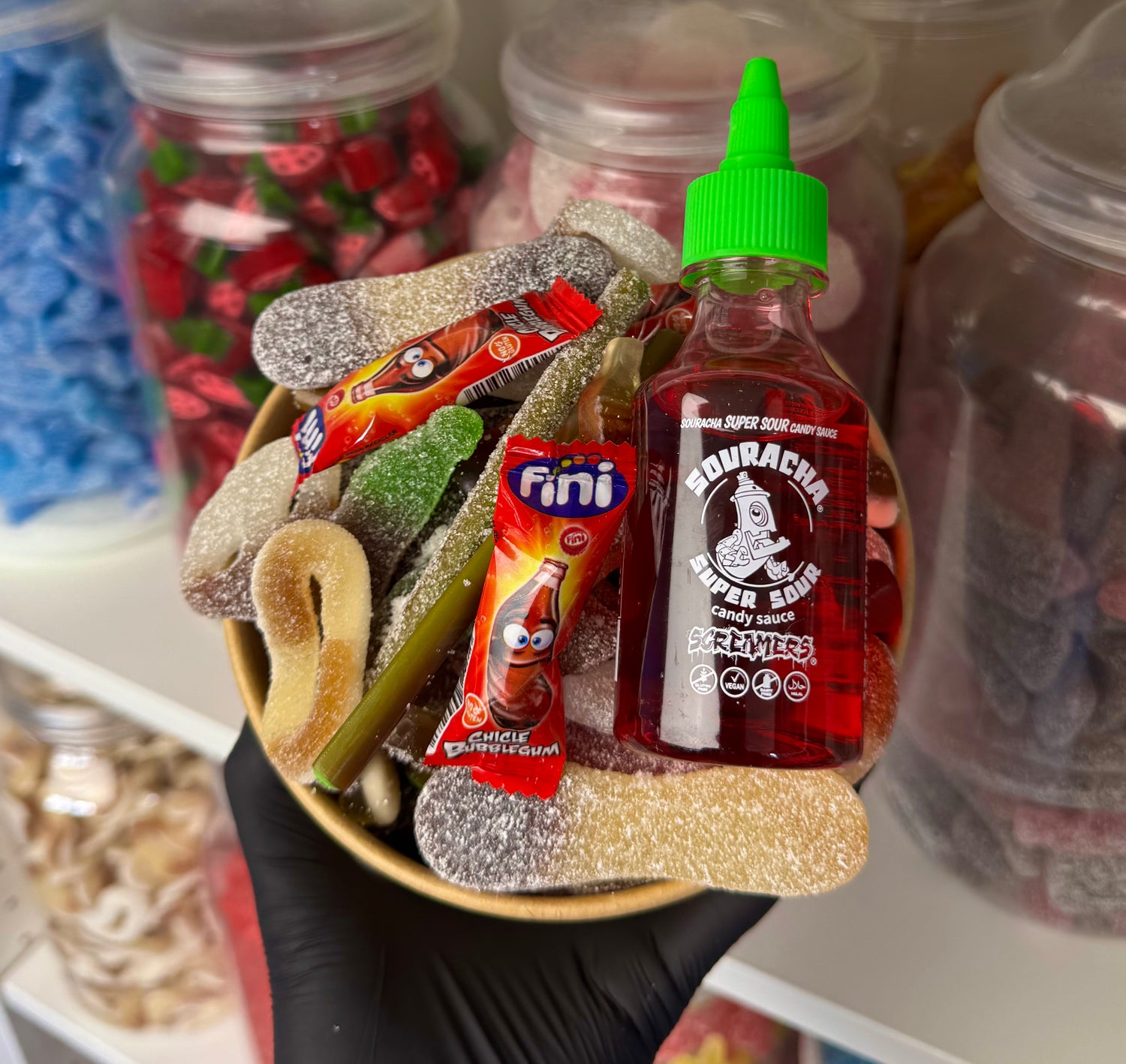 CANDY SALAD BOWL - INCLUDES 1 SAUCE BOTTLE