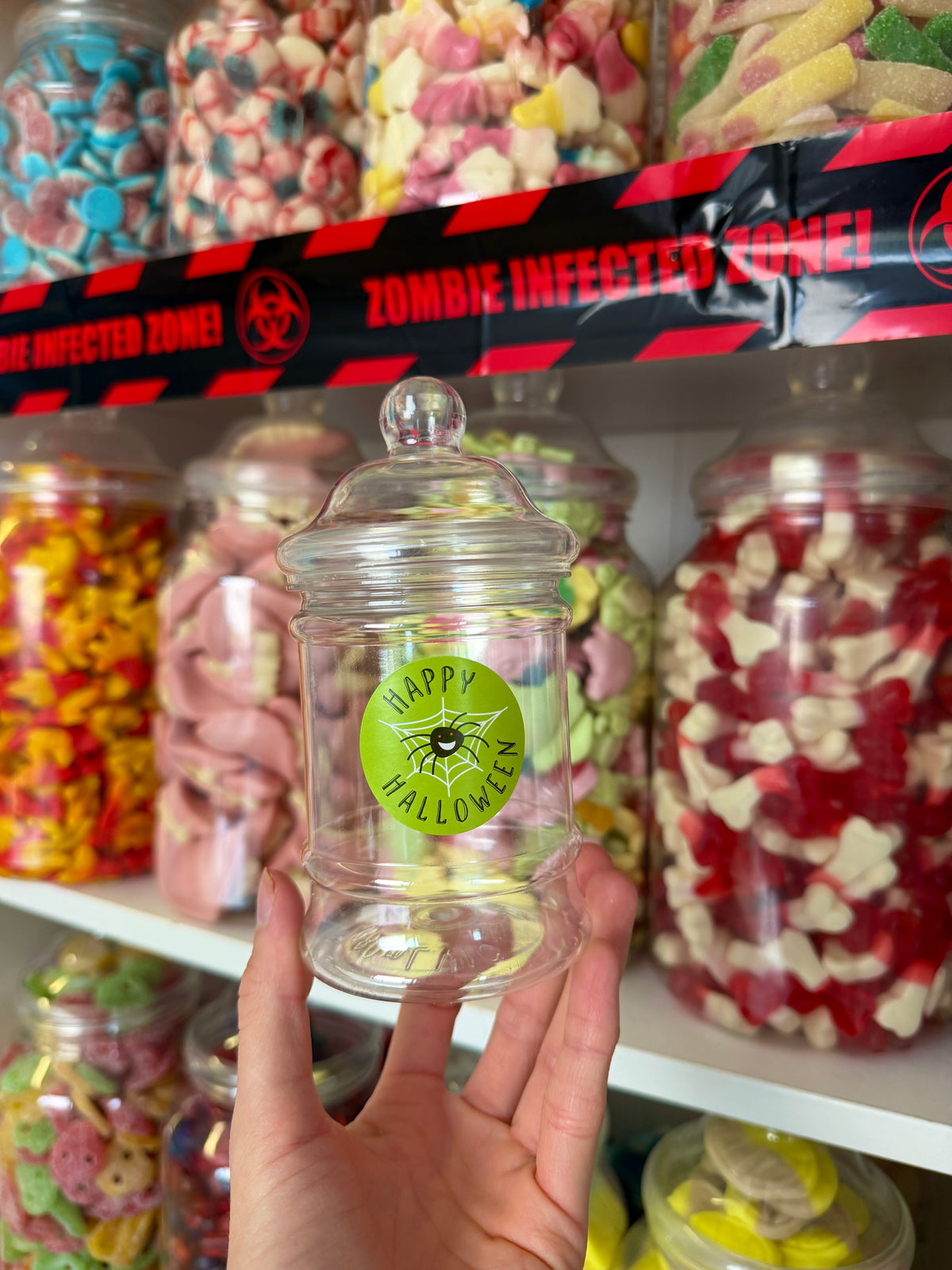 HALLOWEEN CUSTOM JARS, BUCKETS & TUBS
