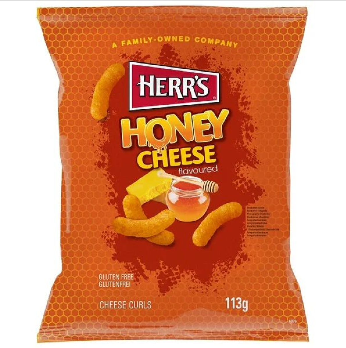 HERRS HONEY CHEESE CURLS 113G  (USA)